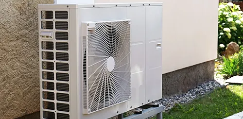 Heat pump unit outside of a Portland OR house